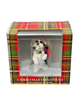 Sandicast Shih Tzu Dog Figurine Christmas Ornament XSO16407 Hand-Painted
